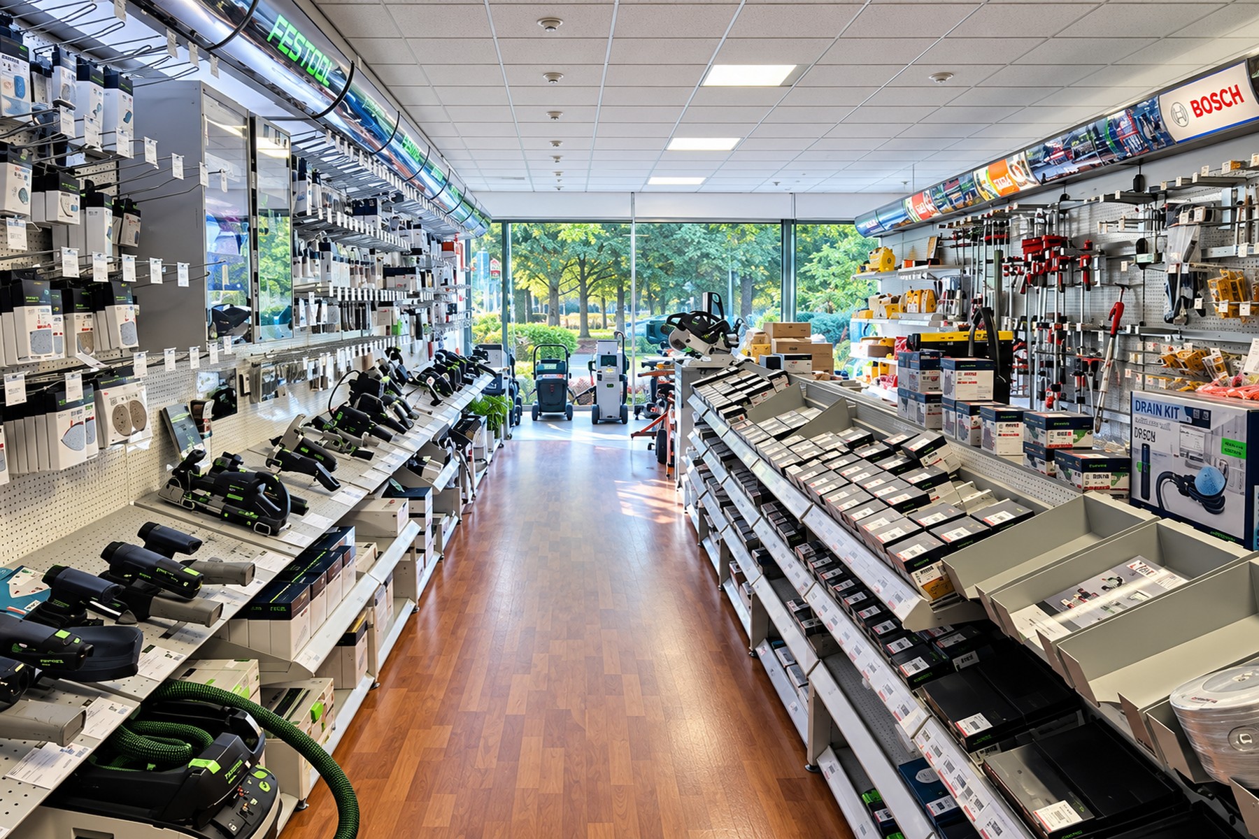 Showroom van Dirks Machines in Beek